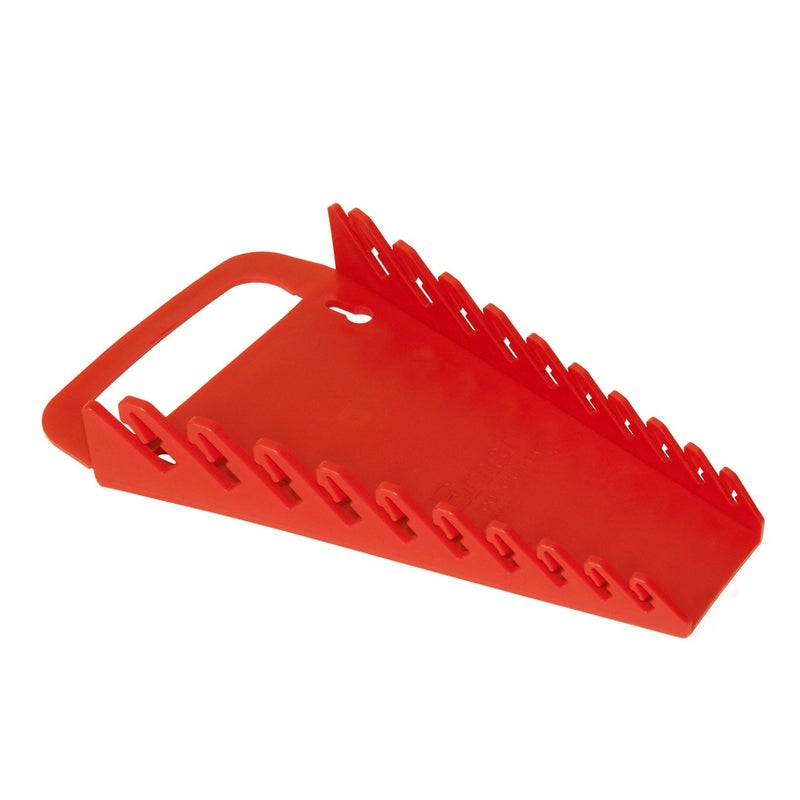 Ernst Manufacturing 5048 Gripper Wrench Organizer, 10 Tool, Red - Image 1